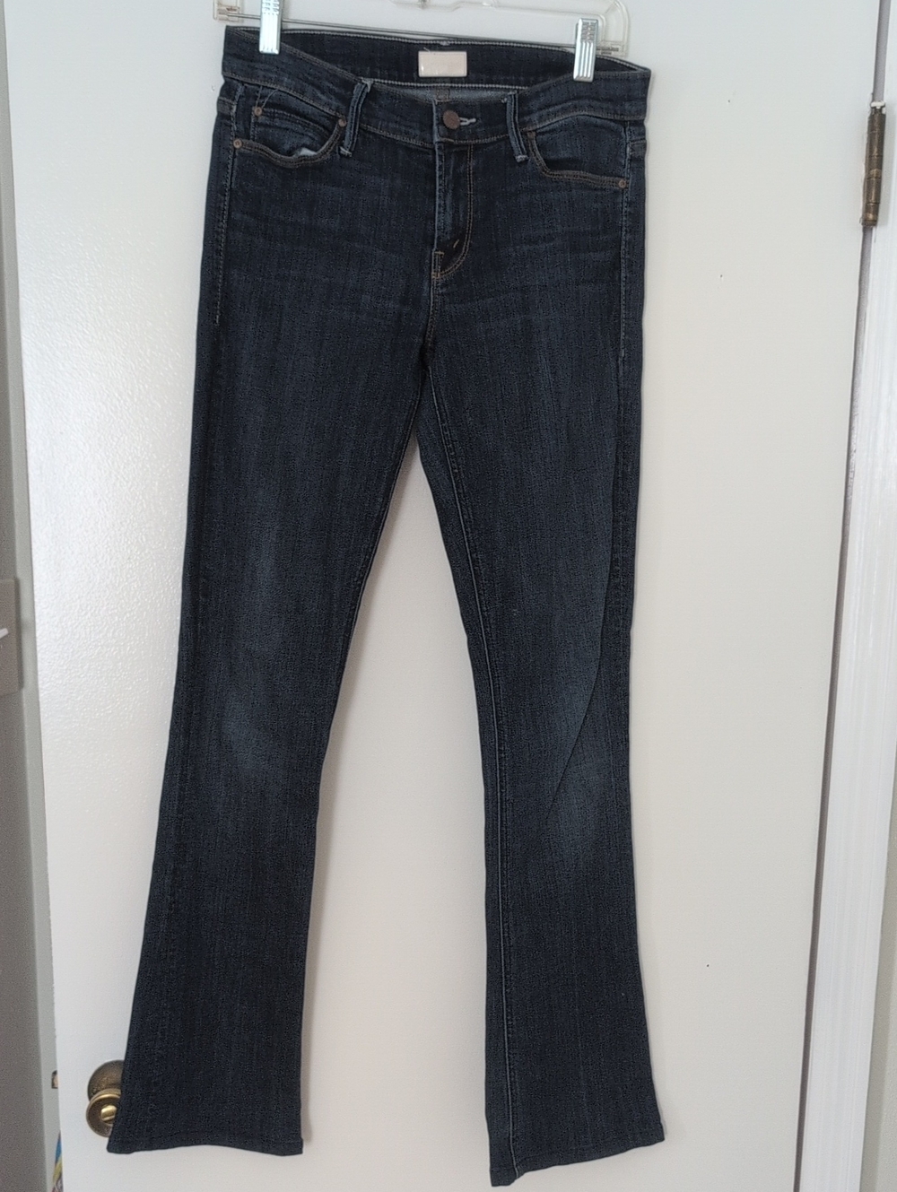 Dark Wash Women's Bootcut Mother Jeans - Classic Denim